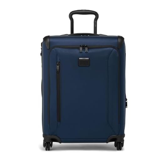 TUMI - Aerotour 4 Wheel Expandable Luggage - Men's and Women's Business and Leisure Travel Suitcase - 21.75" Continental Expandable Carry-On, Navy