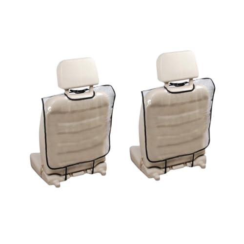 iplusmile Protectores Asiento Coche Transparentes 2 Piezas Antipatadas Goma Impermeables Para Niños Verano Protección Respaldo Auto