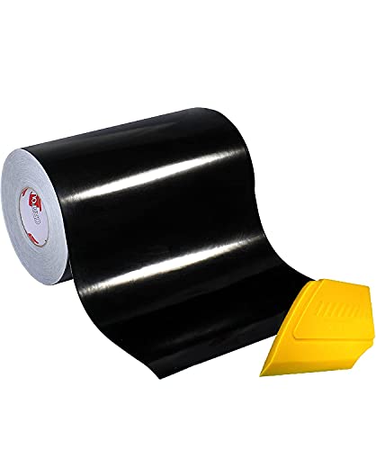 Vinyle noir brillant Oracal 651 30,5 cm x 6,1 m avec raclette de pose