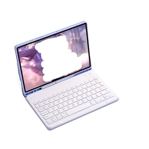 Clavier iPad Air 5 rétroéclairé avec étui violet pour travailler confortablement au café