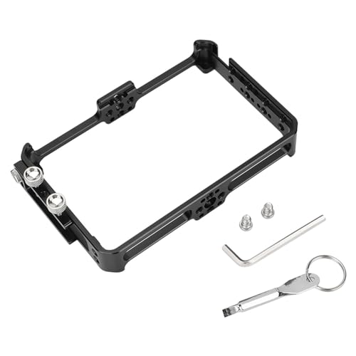 Image of Aluminum Monitor Protective Cage Rig Frame Compatible with Feelworld F5 Pro V2, F5 Pro 5.5 inch Monitor