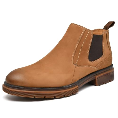 Image of Arkbird Chelsea Boots for Men Genuine Leather Oxford Casual and Formal Ankle Dress Boot