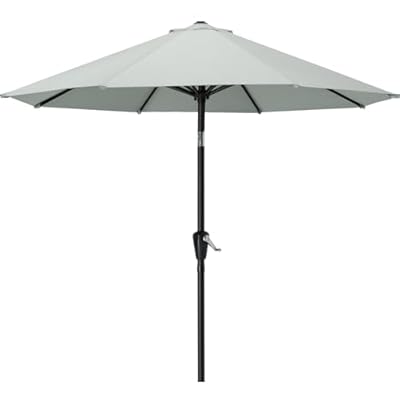 MASTERCANOPY Patio Umbrella for Outdoor Market Table -8 Ribs (10ft,Light Gray)