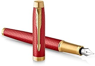 Parker IM Fountain Pen | Matte Blue | Medium Nib with Blue Ink Refill | Gift Box