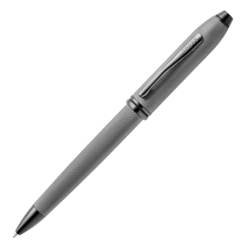 Bolígrafo de punta redonda Cross Townsend gris pizarra contra la fatiga y saltos de tinta