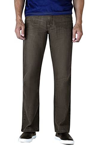 Image of Flypaper Men's Fashion Bootcut Blue Jeans Regular Fit Mens Work Pants