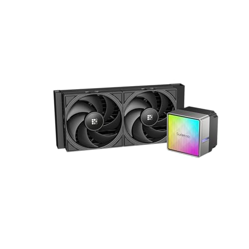 Image of NEXAURA 240 Liquid Cooler, 240mm, PWM Pump, 2500-3600RPM, Diamond Glow ARGB Pump Head, Fluid Dynamic Bearing Fans, Black