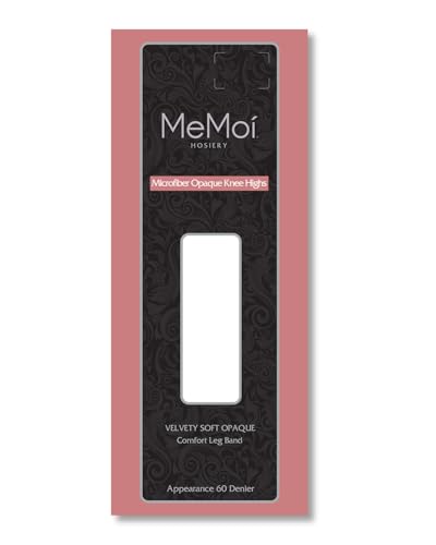 Image of MeMoi Women's Microfiber Opaque 60 Denier Knee Highs