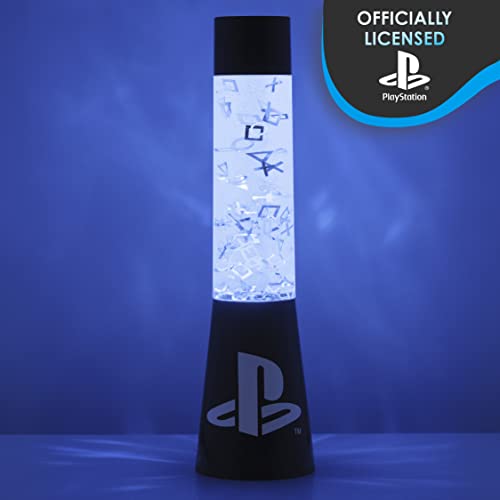 PlayStation Paladone | Sony Glitter Liquid Mood Light with Floating Controllers & Icons | Officially Licensed Sony Merchandise | PS5 | Lava Lamp | Desk Lamp | Bedside Light | Gaming Decor - Image 7
