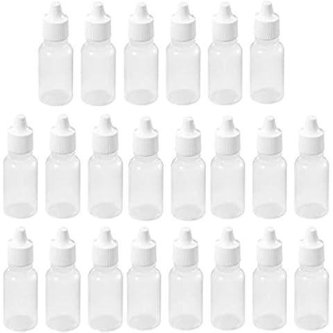 ZUKHRUF 10ml Plastic Dropper Bottle, Eye Liquid Empty Dropper Refillable Squeezable Dropper Bottles for Essential Oil Diffuser, Massage, Beauty Oil Mix(50pcs) Cover