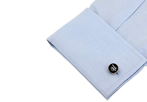 Juego de Mancuernillas Daesar para Hombre Color Negro miniatura 4