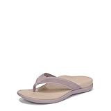 Vionic Women's Tide 2.0 Flip-Flop Quiet Purple Leather/Suede 6 M