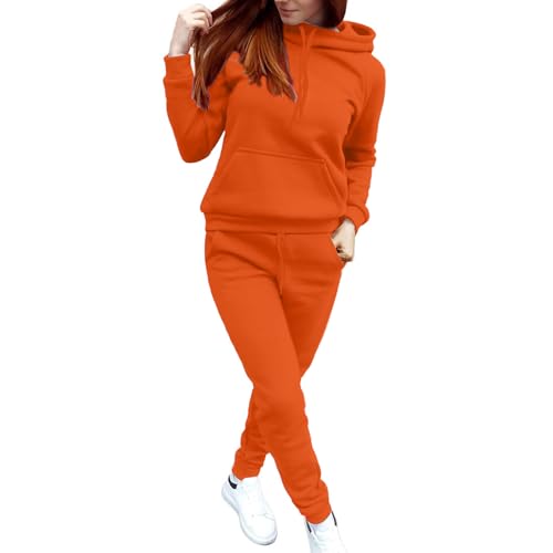 Track Suits for Women Set - 2 Piece Outfits Sweatsuit Pocket Hoodies with Pants Spring Jogging Workout Sets for Women2