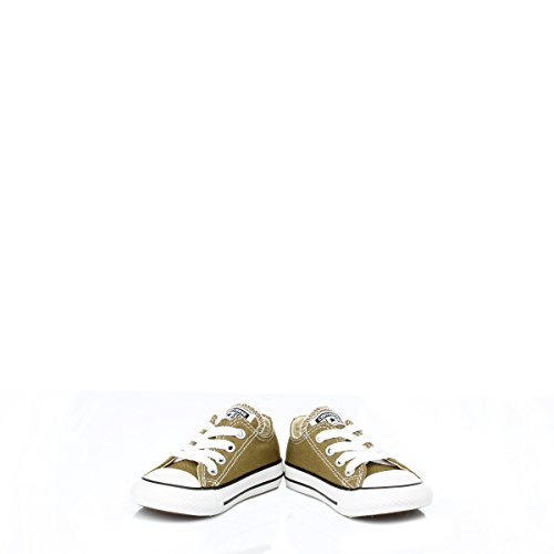 Image of Converse Unisex-Child Chuck Taylor All Star Low Top Kids Sneaker, Olive, 9 Toddler