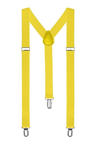 Boolavard® TM Zahnspange/Hosenträger One Größe voll einstellbare Y-förmige mit starken Clips