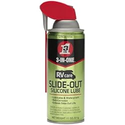 1 of 3-IN-ONE RVcare Slide-Out Silicone Lube with Smart Straw Sprays 2 Ways, 11 OZ