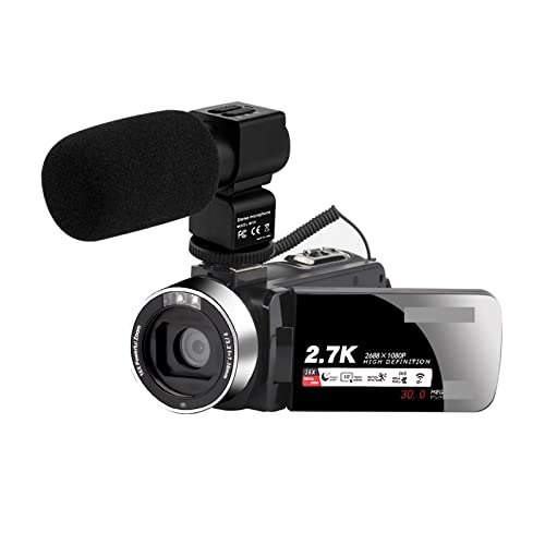 Caméra de vlogging infrarouge 2K caméscope zoom 16X carte SD 32G
