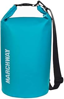 MARCHWAY Floating Waterproof Dry Bag 5L/10L/20L/30L/40L, Roll Top Sack Keeps Gear Dry for Kayaking, Rafting, Boating, Swimming, Camping, Hiking, Beach, Fishing (Teal, 20L)