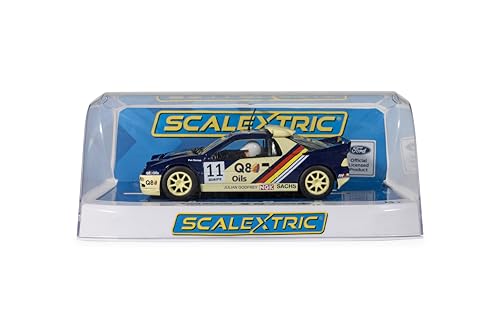 Voiture de circuit Scalextric Ford RS200 Pat Doran 1/32 bleue