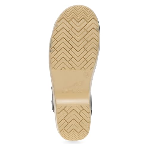 Image of Dansko Margreta Women's Mary Jane Clog - Leather Upper with Cutout Details, Adjustable Strap and Padded Footbed