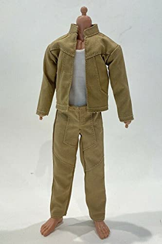Uniforme militar khaki para figura Mezco Mixmax 1/12 miniatura 2