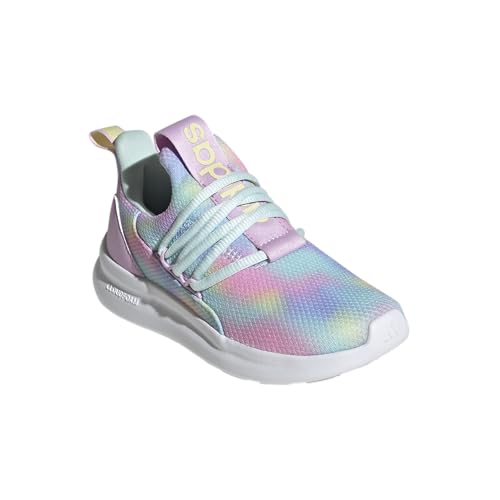Image of Adidas Unisex-Kids Lite Racer Adapt 7.0 Sportswear, Bliss Lilac /Halo Mint /Powder Yellow, 3.5