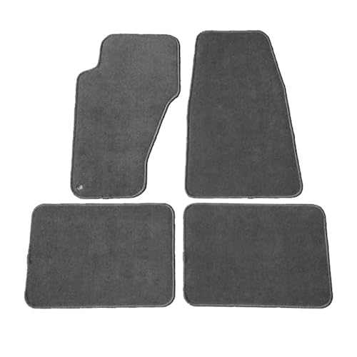 Floor Mat Compatible with 1999-2004 Jeep Grand Cherokee, Front & Rear Gray/Grey 4PC Nylon Car Floor Carpets Carpet Liner by IKON MOTORSPORTS, 2000 2001 2002 2003
