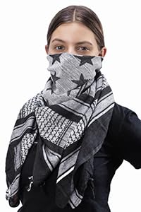 Image of Mato & Hash Stars And Stripes Military Shemagh Tactical 100% Cotton Scarf Head Wrap