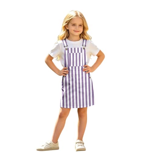 Robe salopette pour fille idéale pour les sorties au parc et les vacances d'été