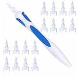 Airdminystion Earwax Removal-Spiral Ear Wax Removal Tool, Reusable Earwax Removal Kit Safe Ear Cleaner with 16 Pcs Soft and Flexible Replaceme
