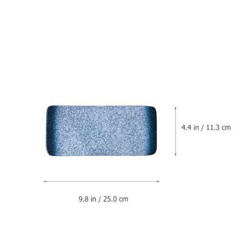 Plato rectangular de cerámica para sushi 10 pulgadas miniatura 2