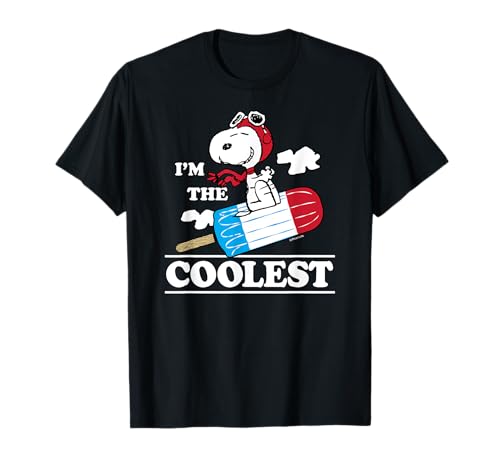 Peanuts - Snoopy Flying Ace Patriotic Coolest Popsicle T-Shirt