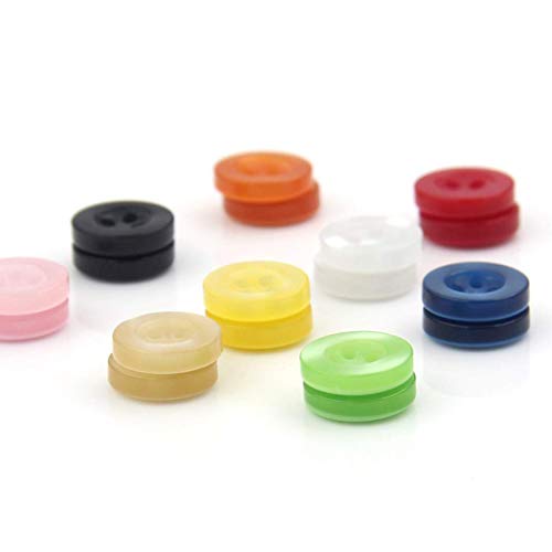 Wanana 50Pcs Of Multicolor Wide Edge Resin Button - Hand Sewing Diy Pearlescent Button - Replacement Button For Shirts Cotton Jackets Orange 11Mm X 50Pcs #TOP3