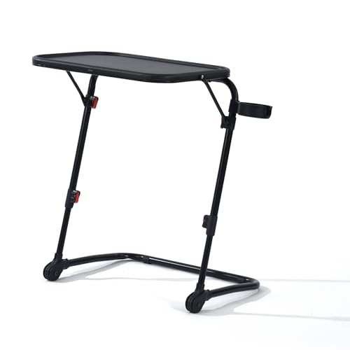 MEUBLE Cosy Escritorio Infantil, Sin Montaje, Mesa de Estudio Ajustable en Altura e Inclinación, Diseño Ahorrador de Espacio, Estación de Trabajo Portátil Ligera para Niños, Negro - imagen 5