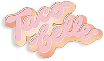 Hannah Nance Taco Belle Hard Enamel Polished Copper Metal Plated Pin