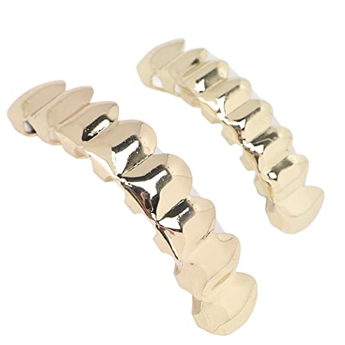 YEmirth Halloween Hip Hop Dentes, Conjunto de Dentes Hip Hop Liga Dourada Dentes Falsos Decoração Br