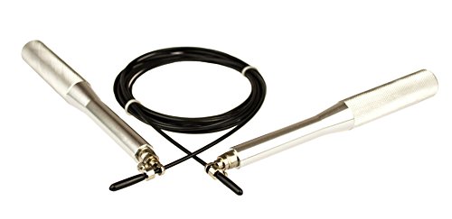 Kobert-Goods Profi Springseil SS01 Skipping Rope mit rutschfesten Griffen in Silber über 200x pro Minute machbar (geeignet für CrossFit, Boxen, Kickboxen, Mixed Martial Arts etc Kobert-Goods Profi Springseil SS01 Skipping Rope mit rutschfesten Griffen in Silber über 200x pro Minute machbar (geeignet für CrossFit, Boxen, Kickboxen, Mixed Martial Arts etc