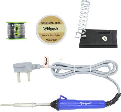 Hillgrove 4in1 Basic 25W Soldering Iron Kit with 5 Meter Soldering Wire, Soldering Flux, Stand 25 W Simple (Flat Tip) (B0899M5J3P) Amazon Price History, Amazon Price Tracker