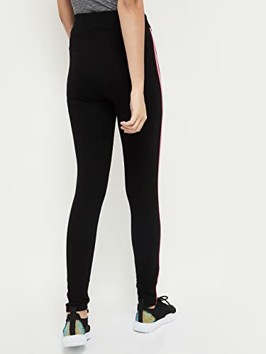 Image of Max Women Solid Slim Fit Tights