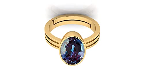 Bague en alexandrite véritable éclat AAA et argent 925 de prestige