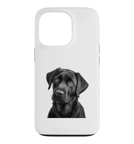 Black Lab �q�� �|�[�g���[�g ���A�� �A�[�g �� �i�� �X�}�z�P�[�X iPhone 13 Pro �p
