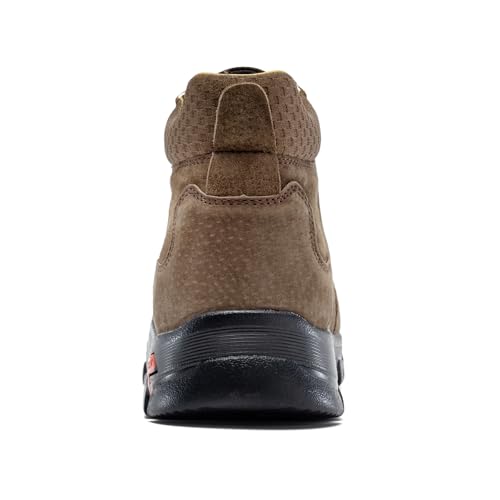 Image of FLYLAND Men's Chukka Boots Casual Leather Shoes Ankle Shoes Non Slip Breathable Comfortable Mid Top for Outdoor Driving Walking