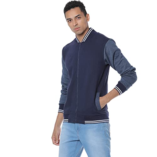 Image of Campus Sutra Cotton Blend Men Standard Length Jacket