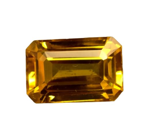 Zafiro amarillo natural Pukhraj de 7 ct para crear alta joyería de colección y amuletos