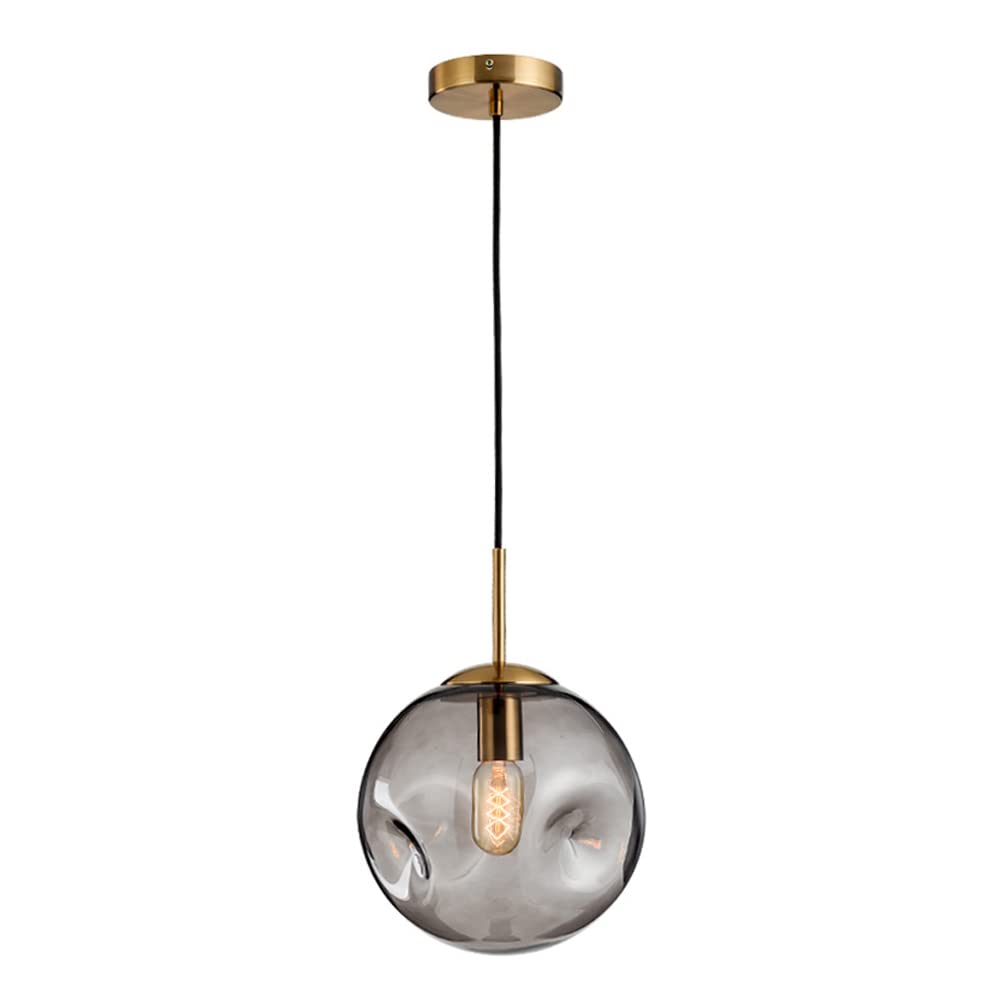 Lámpara colgante ajustable de globo minimalista en cristal soplado de alta pureza