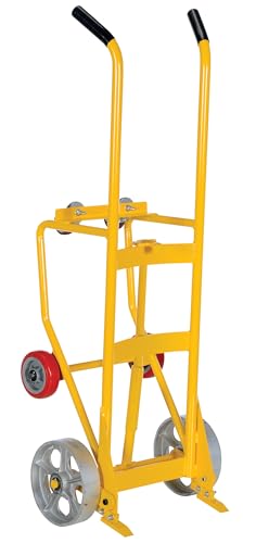 Carretilla de acero para tambores Vestil con ruedas semiaceradas miniatura 1