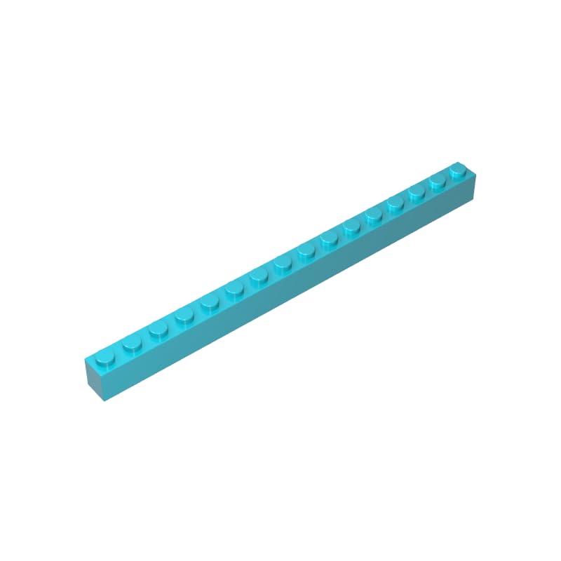 XYEIUGO 2465 Basic Bricks Brick 1x16, Medium Azure, 10 PCS — image 1