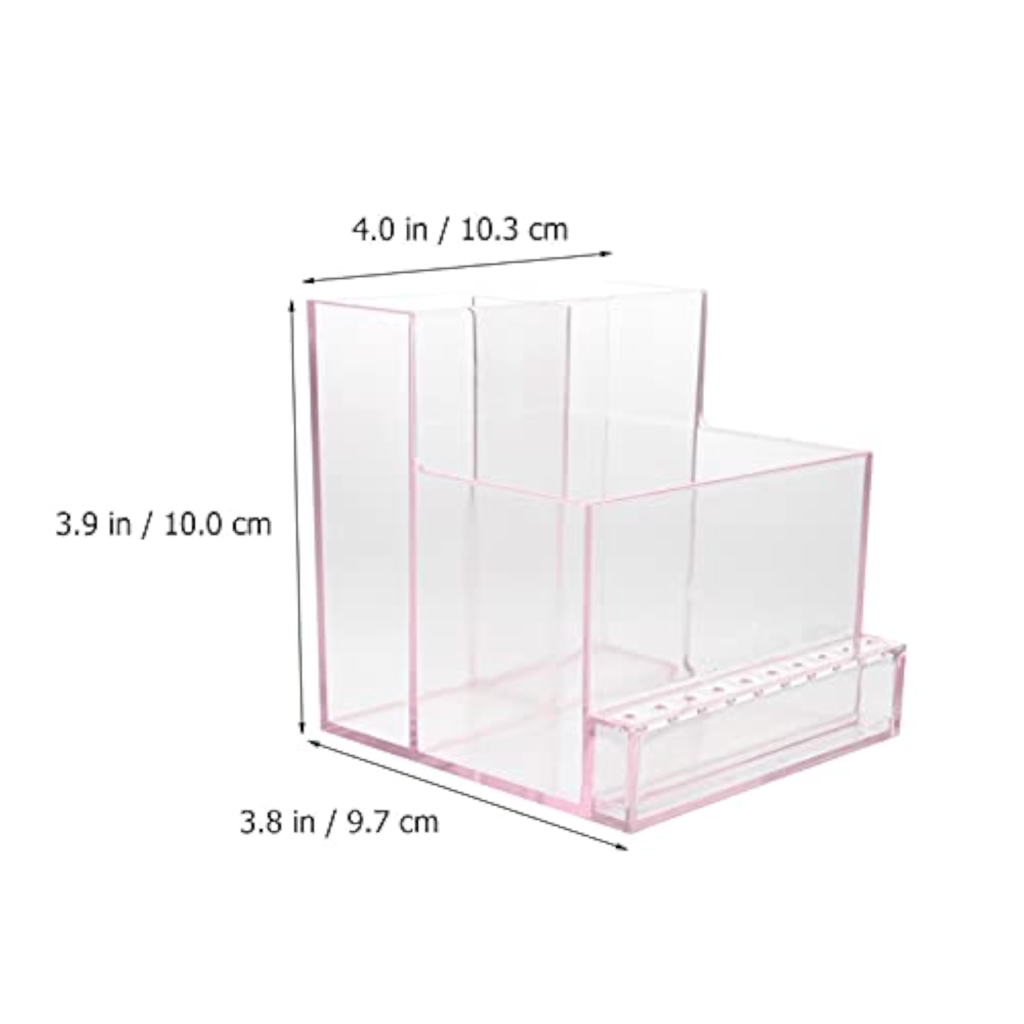 Clear Nail Polish Organizer Storage Box for Cosmetics