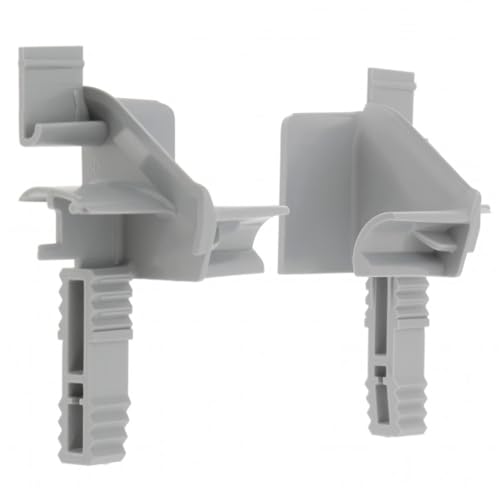 cyclingcolors 2x Persiana enrollable Tulipe modelo Aluréno ZF para lamas de 12 a 15mm PVC gris Embudo Guía guía Protección Universal Accesorio Persiana