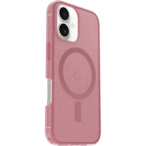 OtterBox Symmetry Clear MagSafe Hülle für iPhone 16, Rosa – Ansicht 4